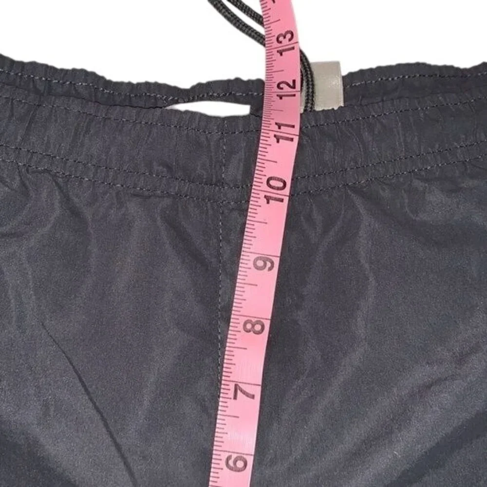 Women's Black Athletic Track Pants W/ Orange Stripe Elastic Waist Size XL Polyes - Picture 9 of 10